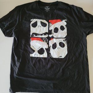 Nightmare Before Christmas Shirt 3XL Jack Skellington Santa Claus Holiday Tee